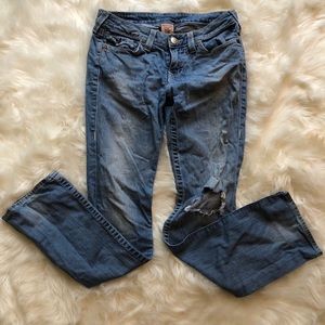 True Religion Distressed Billy Jeans